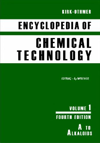 Kirk-Othmer Encyclopedia of Chemical Technology, A to Alkaloids