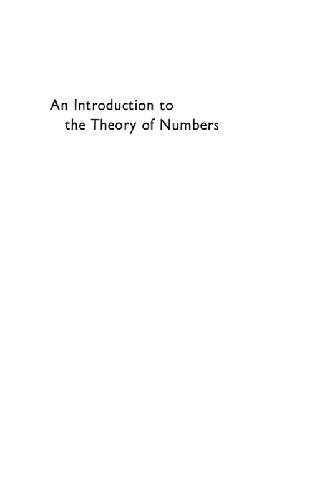 An Introduction to the Theory of Numbers