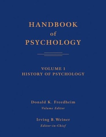 Handbook of Psychology, History of Psychology