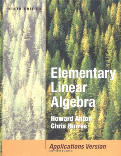 Elementary Linear Algebra with Applications