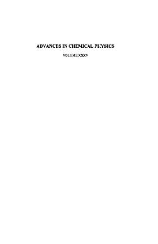 Advances in Chemical Physics, Volume 35