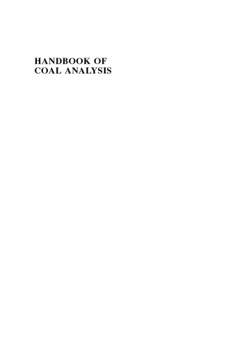 Handbook of coal analysis