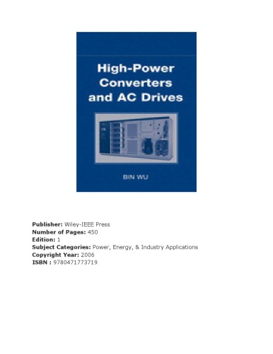 High-Power Converters and AC Drives