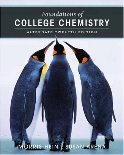 Foundations of College Chemistry