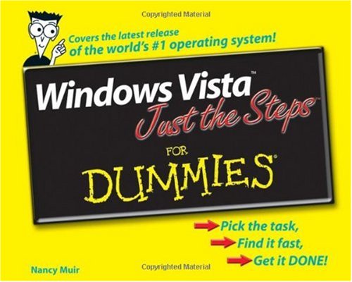 Windows Vista Just the Steps For Dummies