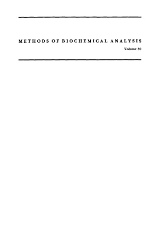 Methods of Biochemical Analysis, Volume 30