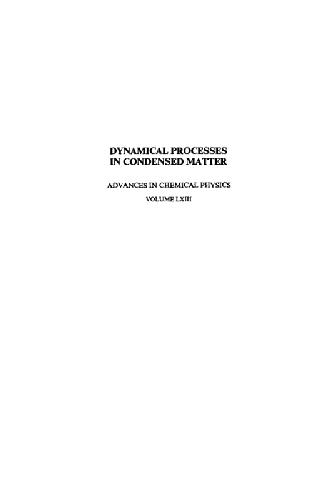 Advances in Chemical Physics, Volume 63