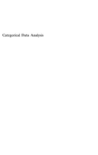 Categorical Data Analysis