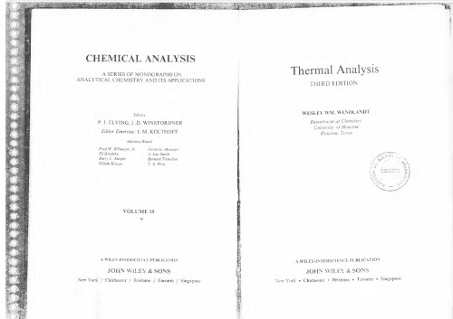 Thermal Analysis