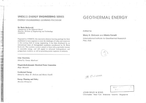 Geothermal Energy