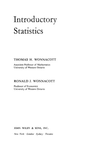 Introductory Statistics