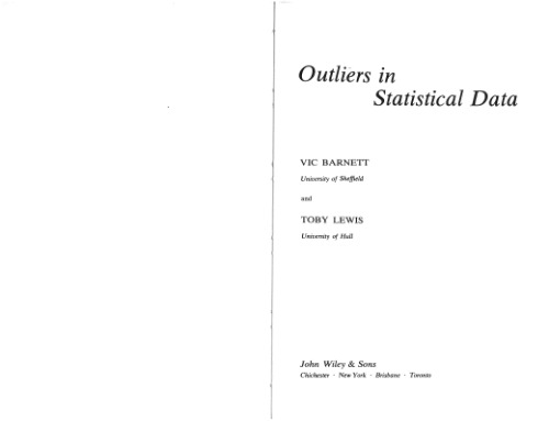 Outliers In Statistical Data