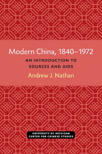 Modern China, 1840–1972