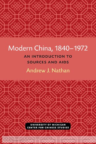 <div class=vernacular lang="en">Modern China, 1840ђ́أ1972: An Introduction to Sources and Aids</div>