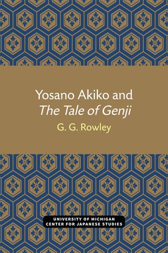 Yosano Akiko and The Tale of Genji