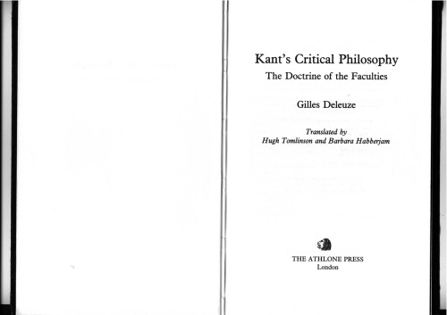 Kant's Critical Philosophy