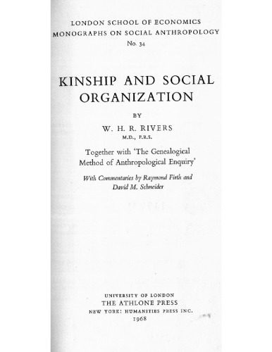 Kinship and Social Organization