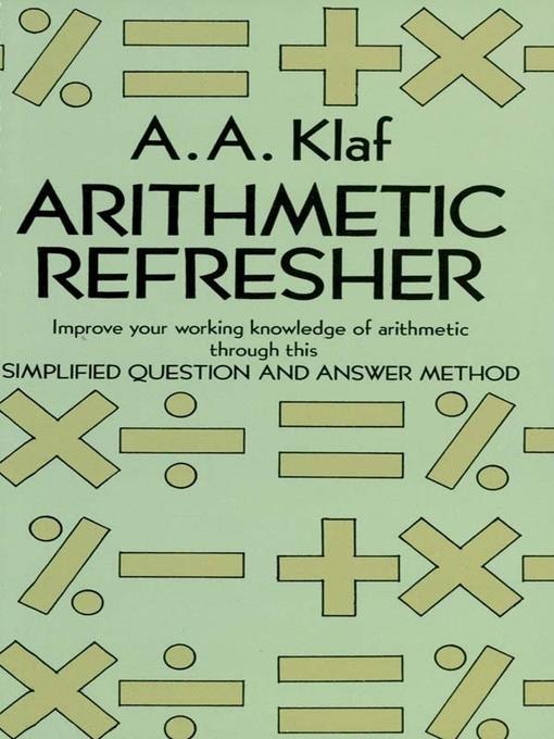 Arithmetic Refresher