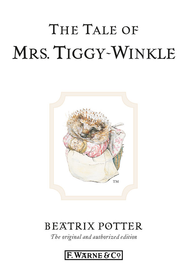 The Tale of Mrs. Tiggy-Winkle Coloring Book