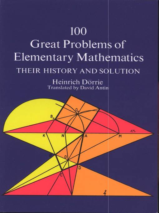 100 Great Problems of Elementary Mathematics