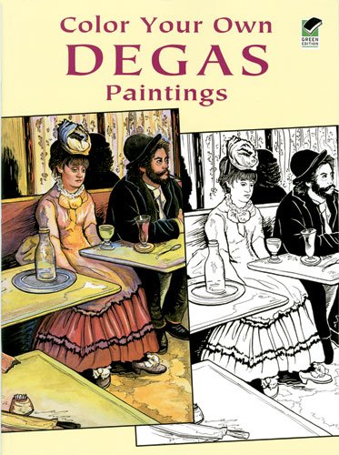 Color your own Degas paintings.