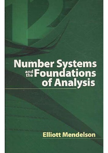 Number Systems and the Foundations of Analysis