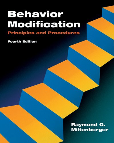 Behavior Modification: Principles and Procedures