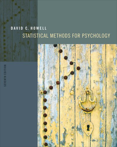 Statistical Methods for Psychology