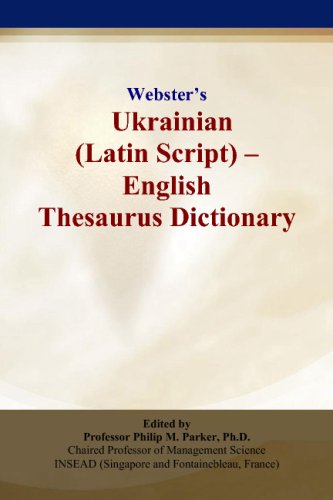 Websters Ukrainian (Latin Script) - English Thesaurus Dictionary