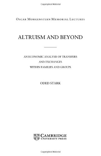 Altruism and Beyond