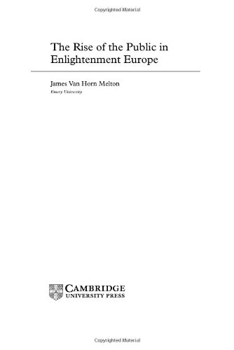 Rise of the Public in Enlightenment Europe