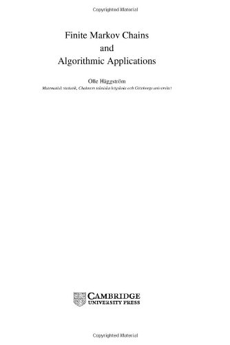 Finite Markov chains and algorithmic applications