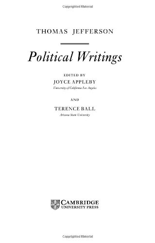 Thomas Jefferson, political writings