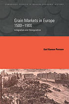 Grain Markets in Europe, 1500-1900