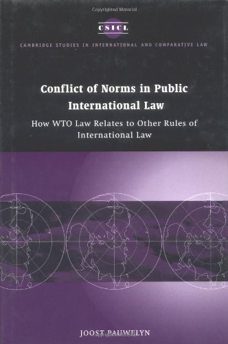 Conflict of norms in public international law : how WTO law relates to other rules of international law