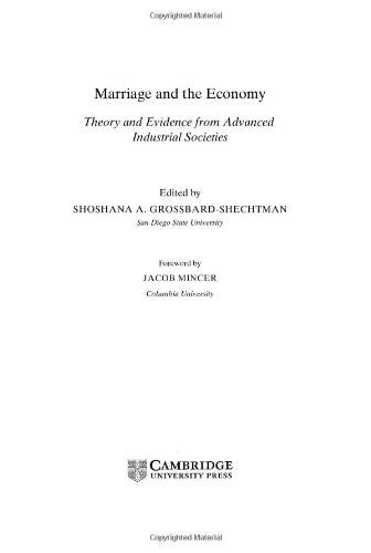 Marriage and the Economy