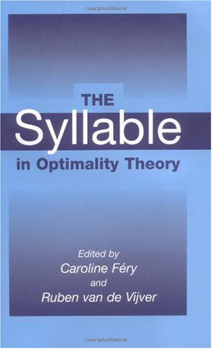 The syllable in optimality theory