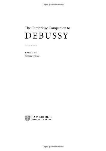 The Cambridge companion to Debussy