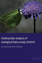 Multivariate Analysis of Ecological Data Using CANOCO