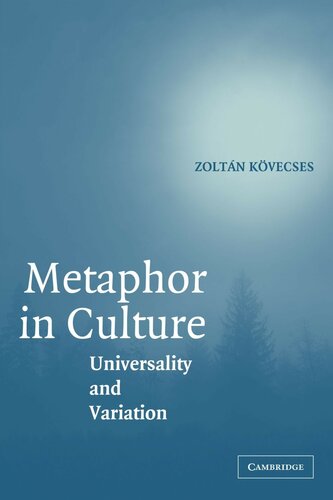 Metaphor in culture : universality and variation