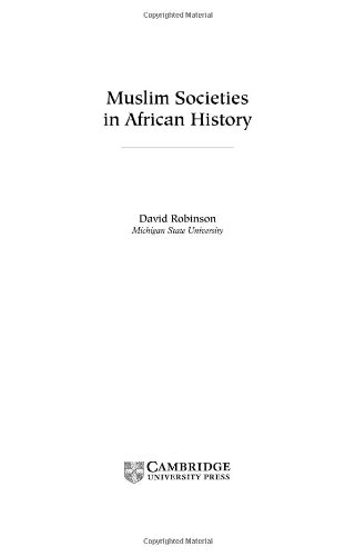 Muslim Societies in African History