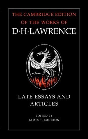 Late essays and articles