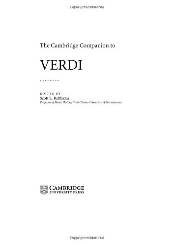 The Cambridge companion to Verdi