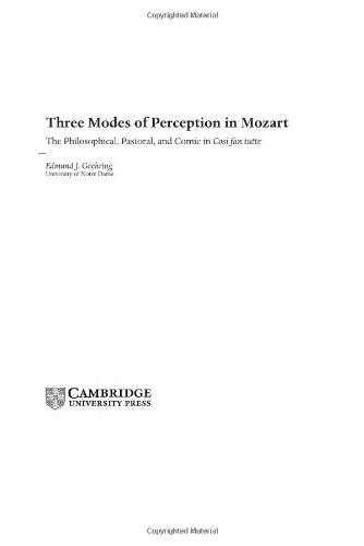 Three Modes of Perception in Mozart