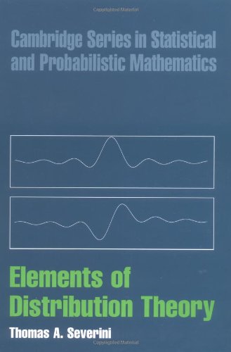 Elements of Distribution Theory. Cambridge Series in Statistical and Probabilistic Mathematics.