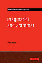 Pragmatics and Grammar