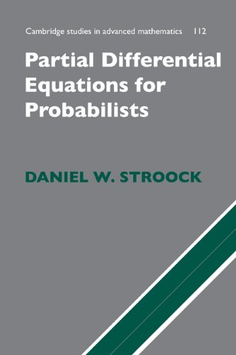 Partial Differential Equations for Probabalists