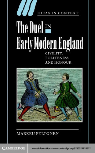 The Duel in Early Modern England