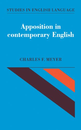 Apposition in Contemporary English