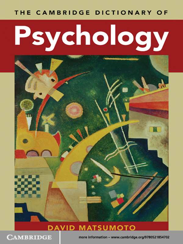 The Cambridge dictionary of psychology